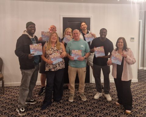 Some of our members sharing the books from our mission.